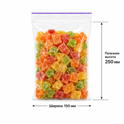 Пакет струна с замком Zip-lock 150*250мм / 50мкм