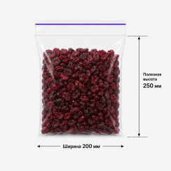 Пакет струна с замком Zip-lock 200*250мм / 100шт.